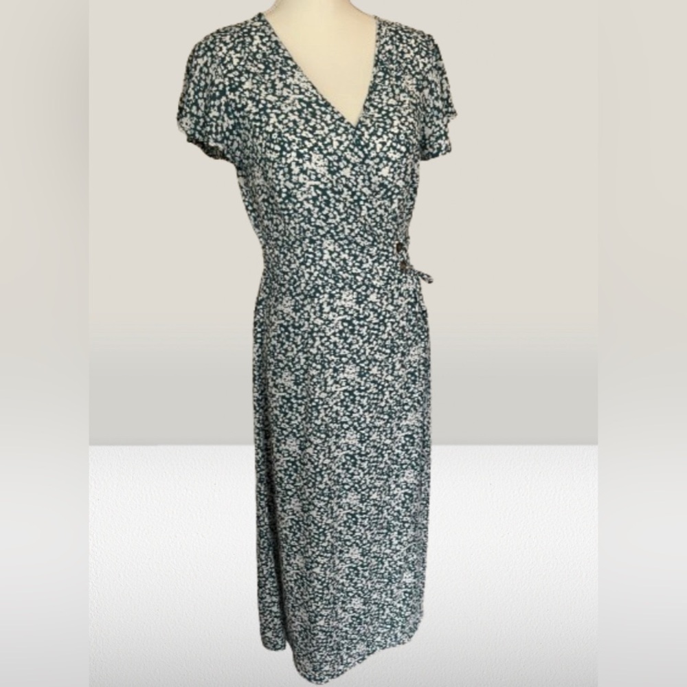 Sienna Sky Faux Wrap Cottage Floral Midi Dress